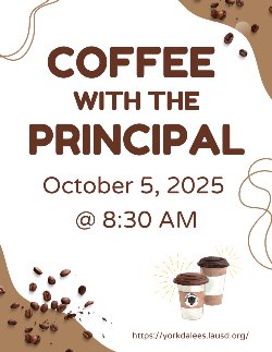Coffee with the principal